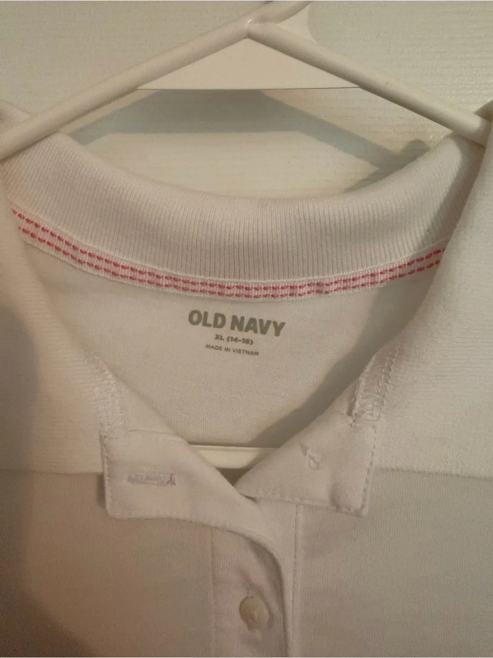 Old Navy White Girls Polo Shirt